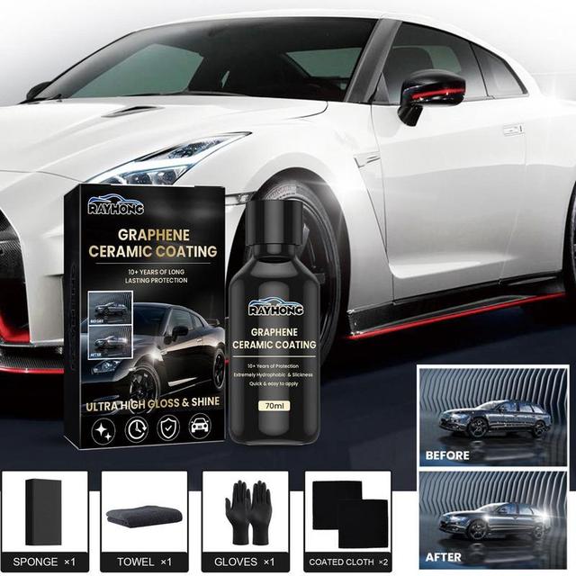 Graphene Ceramic Coating Advanced Car Ceramic Coating 70ml Long Lasting  Protection Anti Scratch High Gloss Superior for vehicles - AliExpress